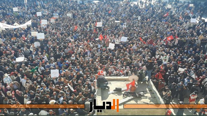 مظاهرات تونس اليوم