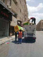 الدقهلية: توزيع صناديق للقمامة بشوارع المنطقة المركزية