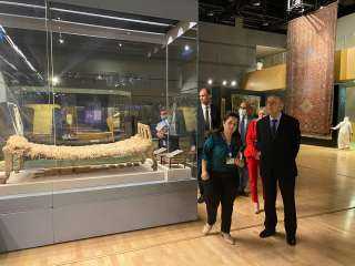 المتحف القومي للحضارة يستقبل وزير خارجيه قبرص